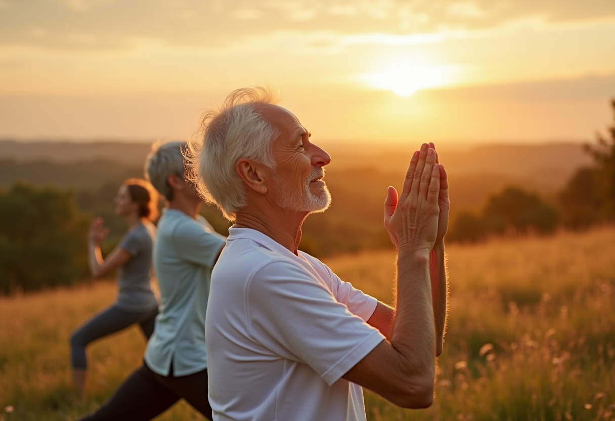 Групові заняття йогою для зрілого віку